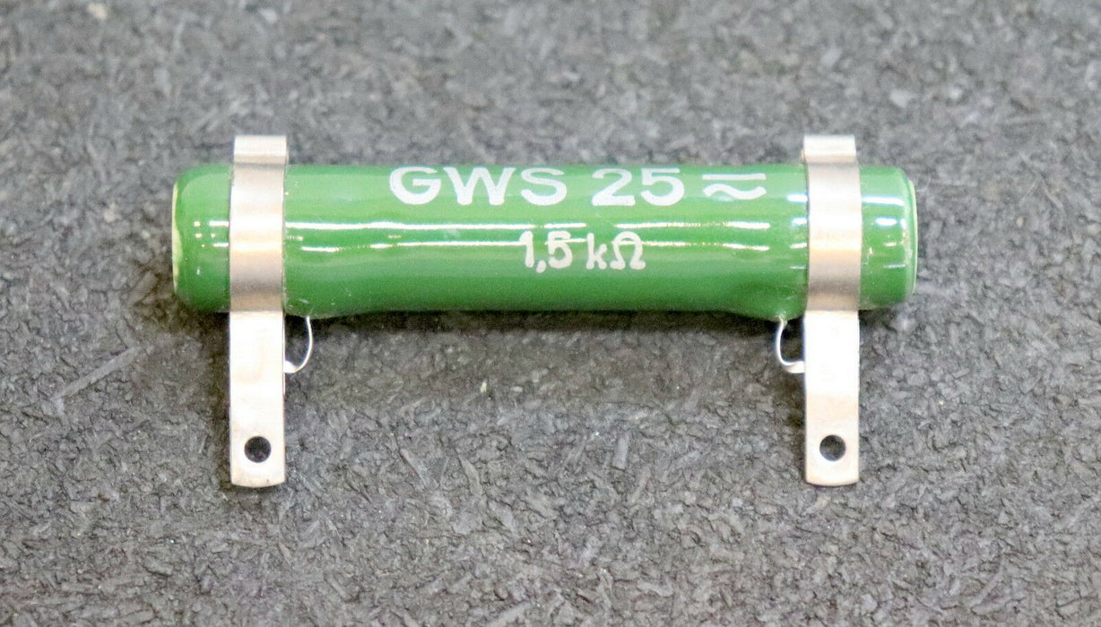 ROSENTHAL RIG-Widerstand glasierter Drahtwiderstand Typ 939KN 1500 Ohm GWS 25