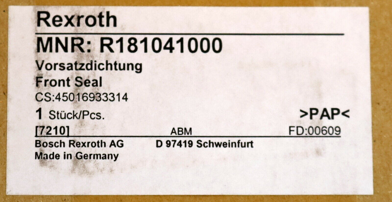 REXROTH ! SEALED ! Vorsatzdichtung R181041000 Front Seal für Führungsw