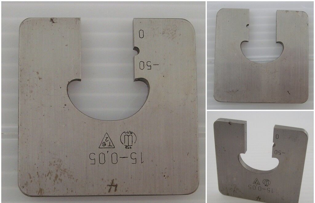 Grenzrachenlehre 15 -0,05 Feinmesstechnik Suhl Gut+Schlecht-Seite