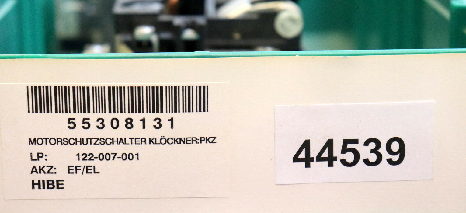 KLOECKNER-MOELLER Motorschutzschalter PZKM1-0,22 0,14-0,22A Max. 500VAC