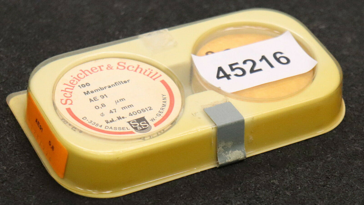SCHLEICHER & SCHUELL 70 Stück Membranfilter AE91 0,8µm D: 47mm Ref.No. 400512