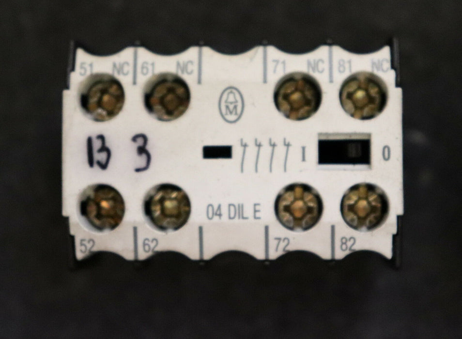 MOELLER 3 Stück Schütz mit Kontaktblock DIL ER-40 + 04 DIL-E Steuerspannung 110V