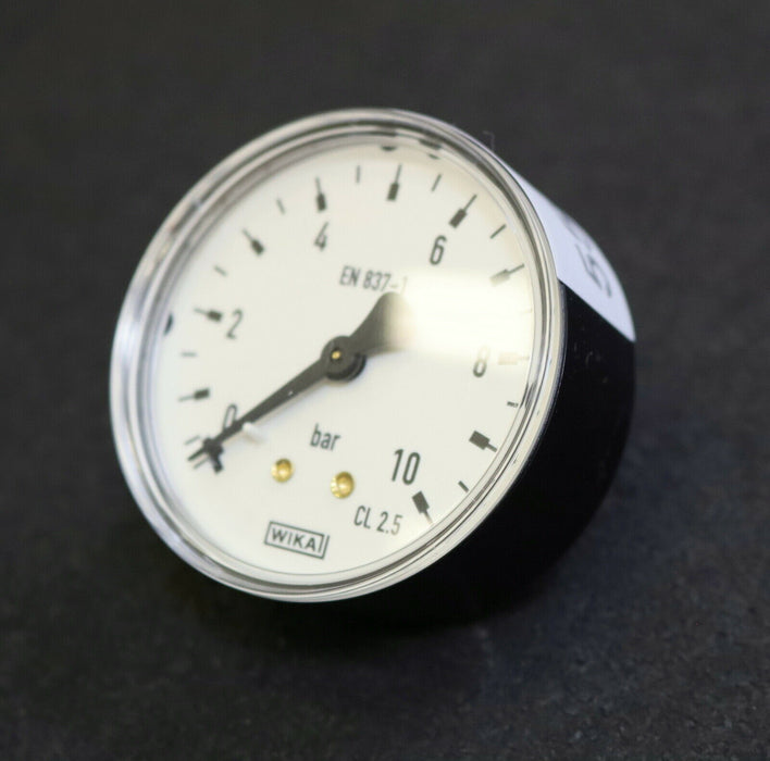 WIKA Manometer pressure gauge 0-10bar waagrecht Anschlussgewinde G1/4“