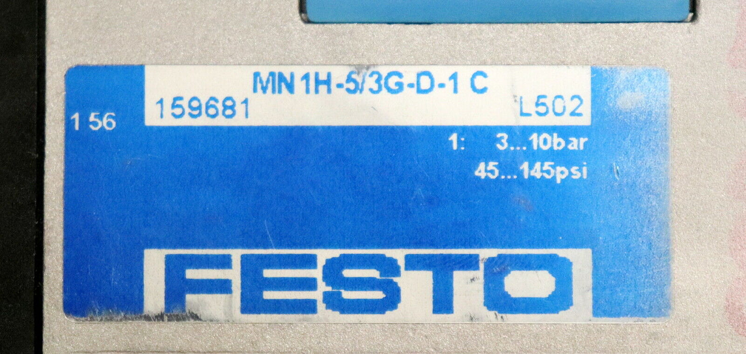 FESTO MURR Magnetventil + MSUD Doppelventilstecker MN 1H-5/3G-D-1 C Nr. 159681