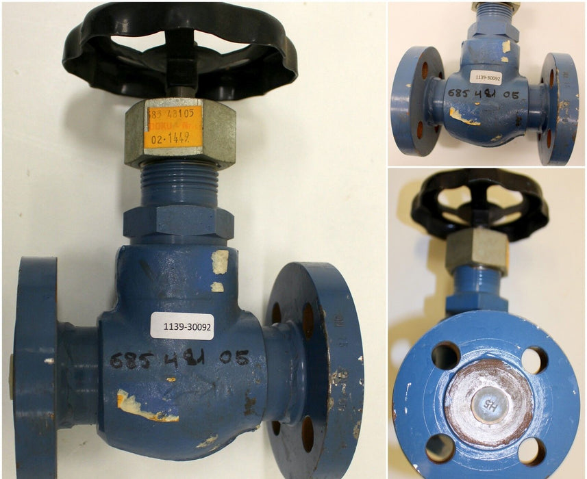 Hochdruck-Flanschventil Typ DF 15-N nach Druckschrift A 1006