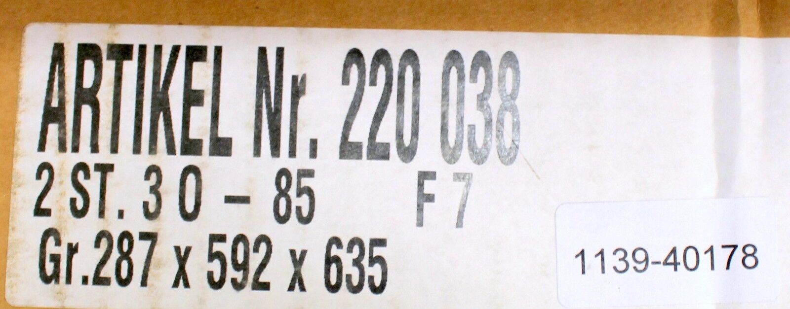 CAMFIL Taschenfilter 287x592x635 – Typ 3 O – 85 F7 - Art.Nr. 220038