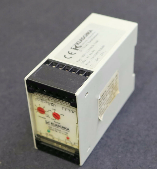 KLASCHKA Drehzahl-Messrelais ISN 1/410ch-1.60 SNr. 17.11-01 Spannung U = 24VDC