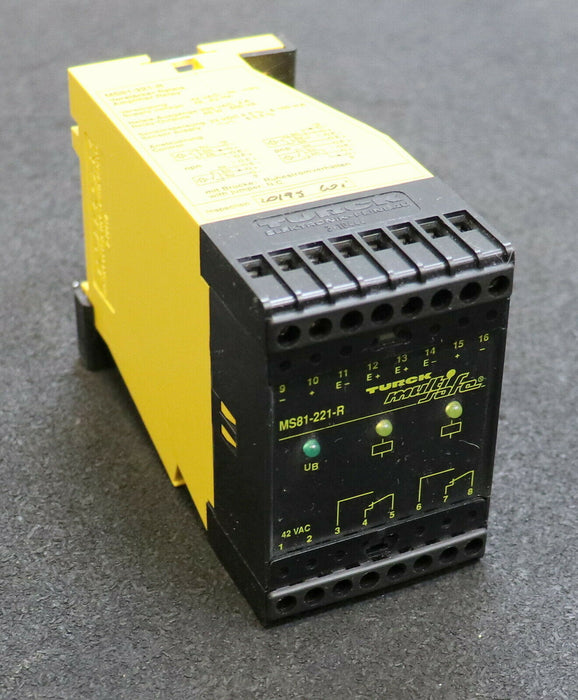 TURCK Verstärker-Relais Amplifier Relay MS81-221-R Versorgung 42VAC 48-62Hz