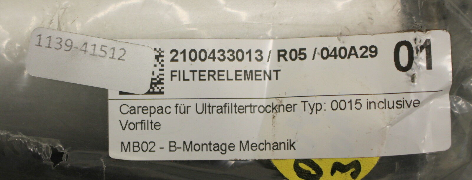 DONALDSON Filterelement Kartuschentyp MS Serial No. 1614966 Größe 10/2 Carepac