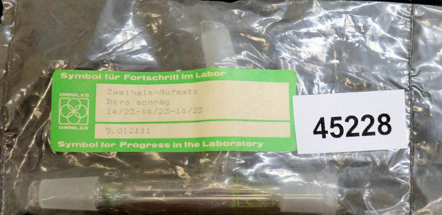 OMNILAB DURAN Zweihals-Aufsatz Boro schräg 14/23 - 14/23 - 14/23 Art. 9.012111