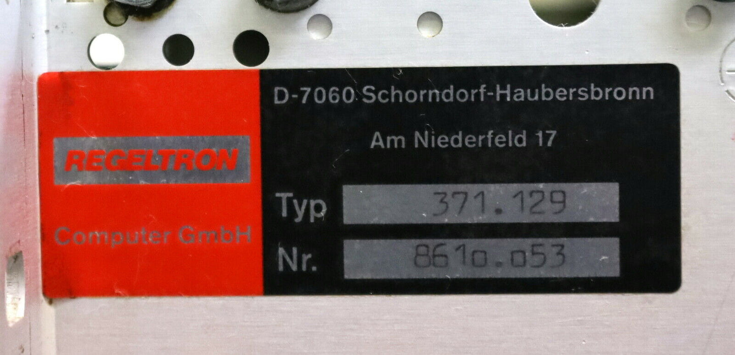 REGELTRON / PFAUTER Einschub Rack Type 371.129 ohne Einschub-Platinen!