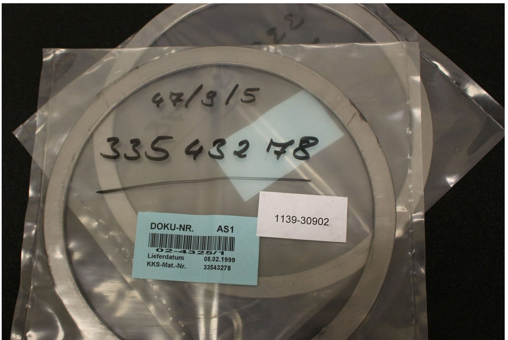 KEMPCHEN 5 Kammprofildichtungen 175x199,5x3 nach DIN2697-A B7A aus 1.4541/G