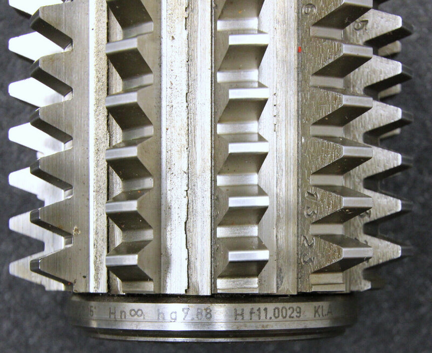 KLINGELNBERG Stollenwälzfräser involute spline hob Fertigfräser m= 3,5mm BP II