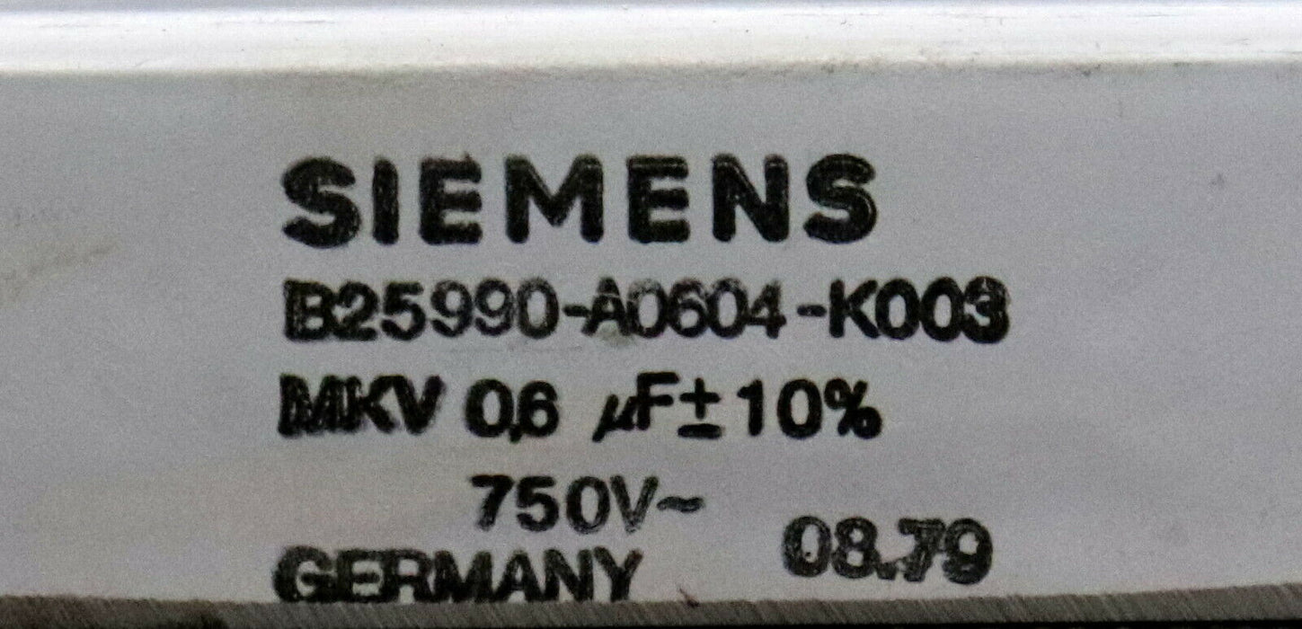 SIEMENS RG-RC-Block Beschaltungsblock B25990-A0604-K003 MKV 0,6µF 750VAC