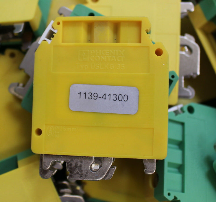 PHOENIX CONTACT 37 Stück Schutzleiter Reihen-Klemme USLKG 35 Gelb-Grün 35mm²