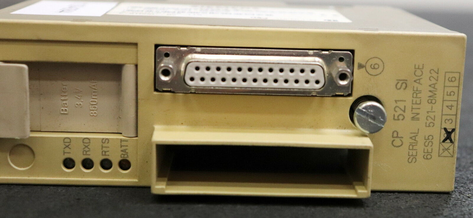 SIEMENS SIMATIC S5 Serial Interface CP 521 SI 6ES5521-8MA22 gebraucht