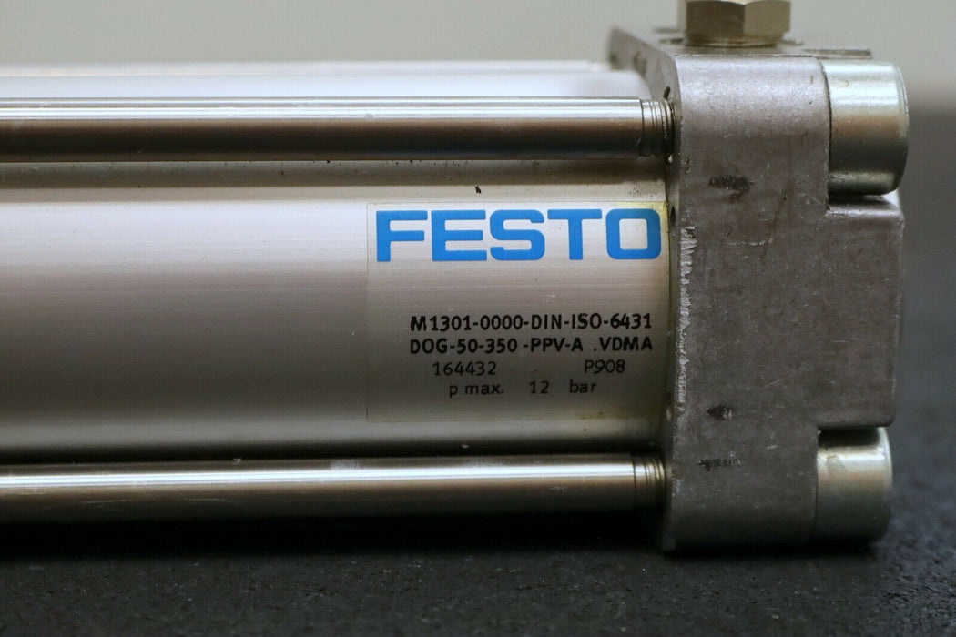 FESTO Pneumatik-Zylinder DOG-50-350-PPV-A Nr. 164432 Kolben-Ø 50mm Hub 350mm