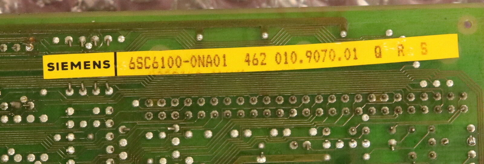 SIEMENS SIMODRIVE Regelung Analog 1 Achse 6SC6100-0NA01 462010.9070.01 Q R S +