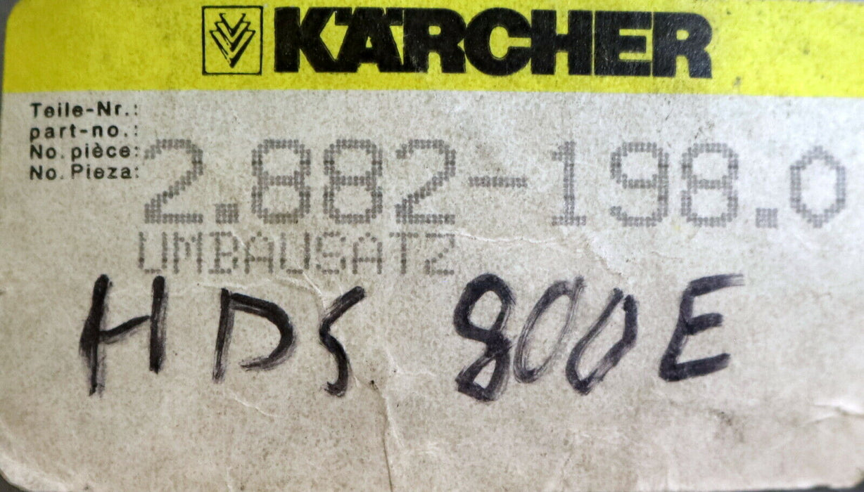KÄRCHER Umbausatz HDS 800E 6.288-198.0 mit HD-Schlauch 6.388-258 DN10 PN175bar