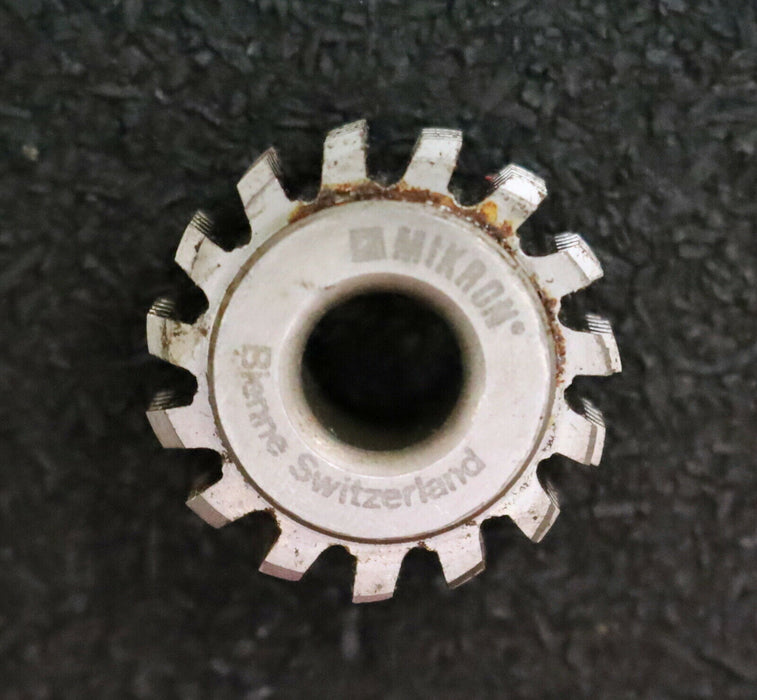 MIKRON Vollstahl-Wälzfräser No. 69491 m= 0,44 ho= 1,04 Abmessungen Ø24x10xØ8mm