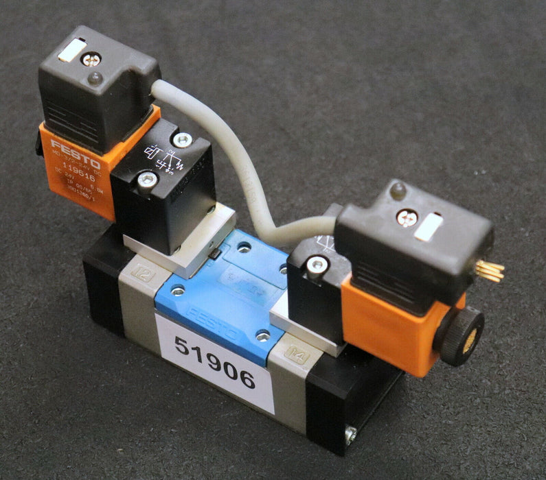FESTO MURR Magnetventil + MSUD Doppelventilstecker MD-5/3E-D-1 C 43349 3-16bar