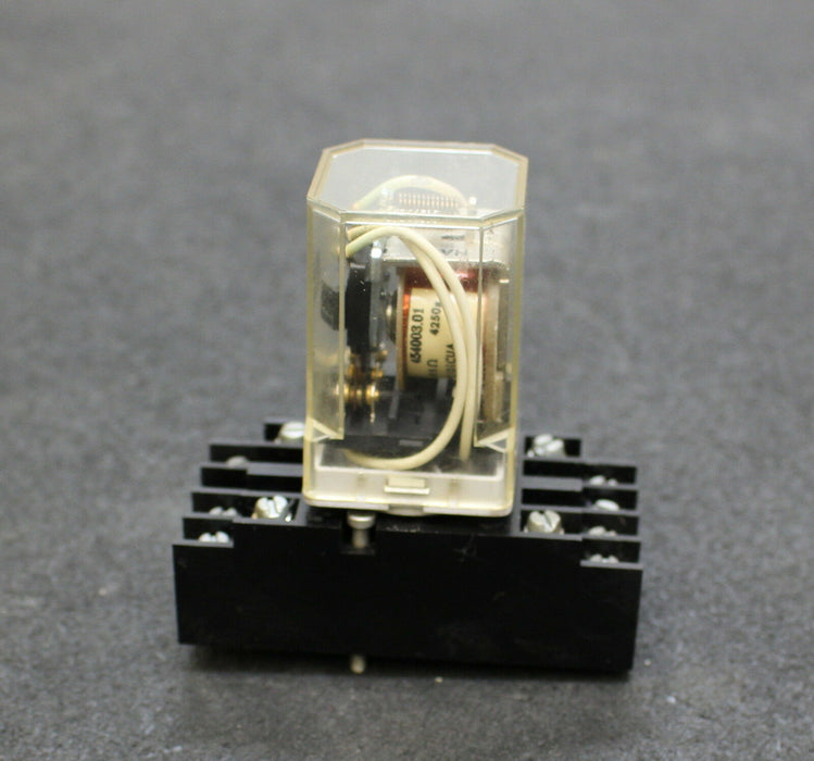 ZPA TRUTNOV Steck-Relais Plug Relay RP 700 PC 24VDC 3P 454003.01 +Trägerplatte