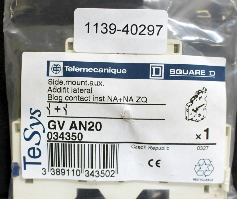 TELEMECANIQU Hilfsschalterblock GVAN20 Artikelnummer 034350 - 2 Stück -