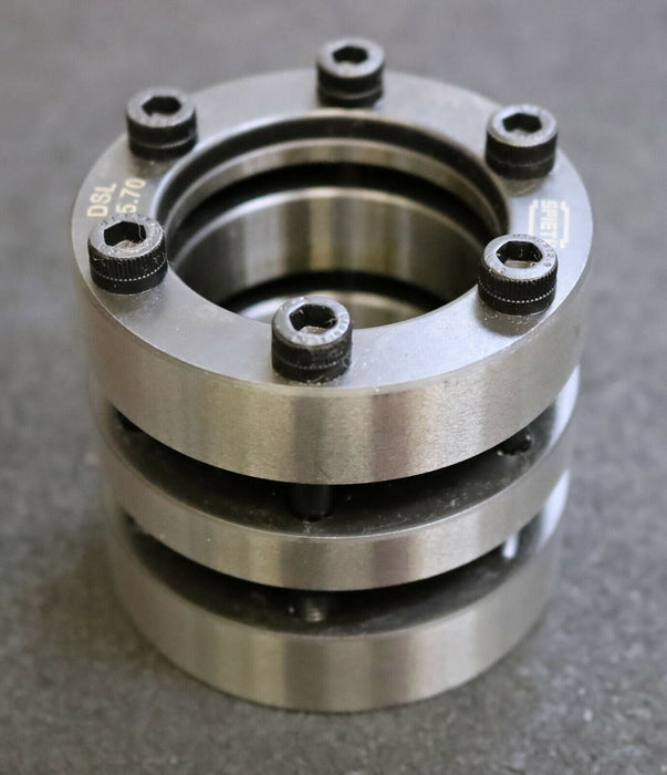 SPIETH Spannsatz DSL 45.70 d1 = 45mm d2 = 70mm L = 62mm M6 Spannschraube h = 6mm