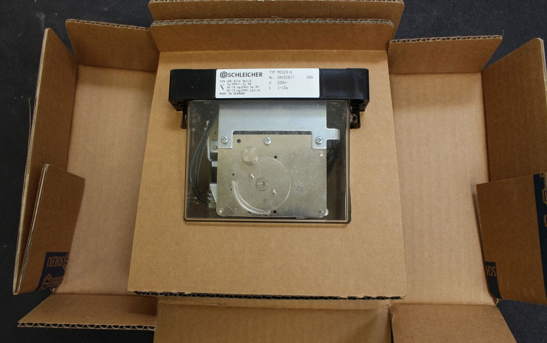 SCHLEICHER Präzisions-Zeitrelais MZU 23-S - 220V - t=1-10s - Nr. 04101617