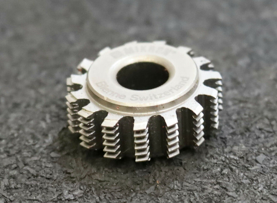 MIKRON Vollstahl-Wälzfräser No. 90703 m= 0,36 ho= 1,08 Abmessungen Ø24x10xØ8mm