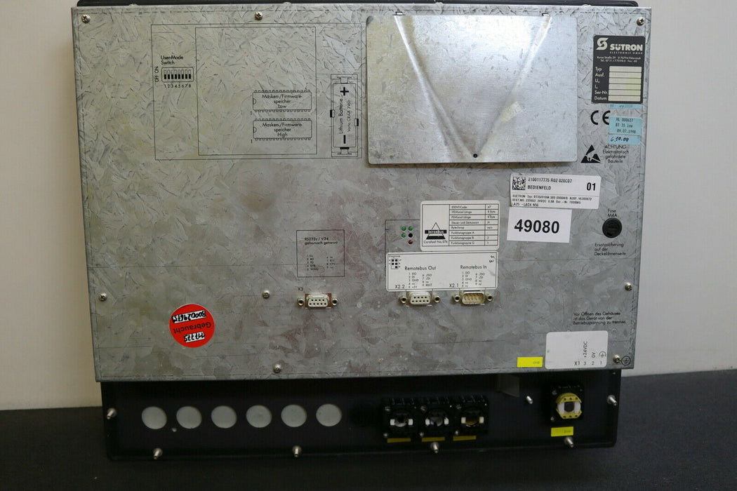 SÜTRON / DÜRR / BEHR Bedienfeld panel BT35 Typ 81064.500 - HL000672 + HL000677