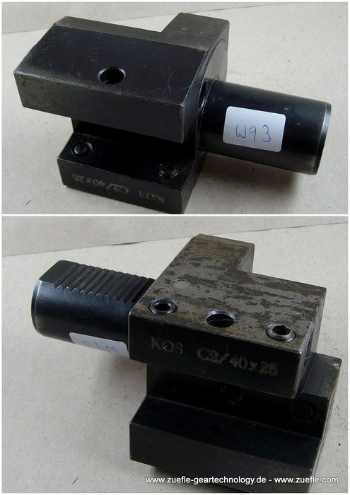 Vierkant-Längsaufnahme - tool holder - VDI 40 - Werkzeughalter - Gebraucht