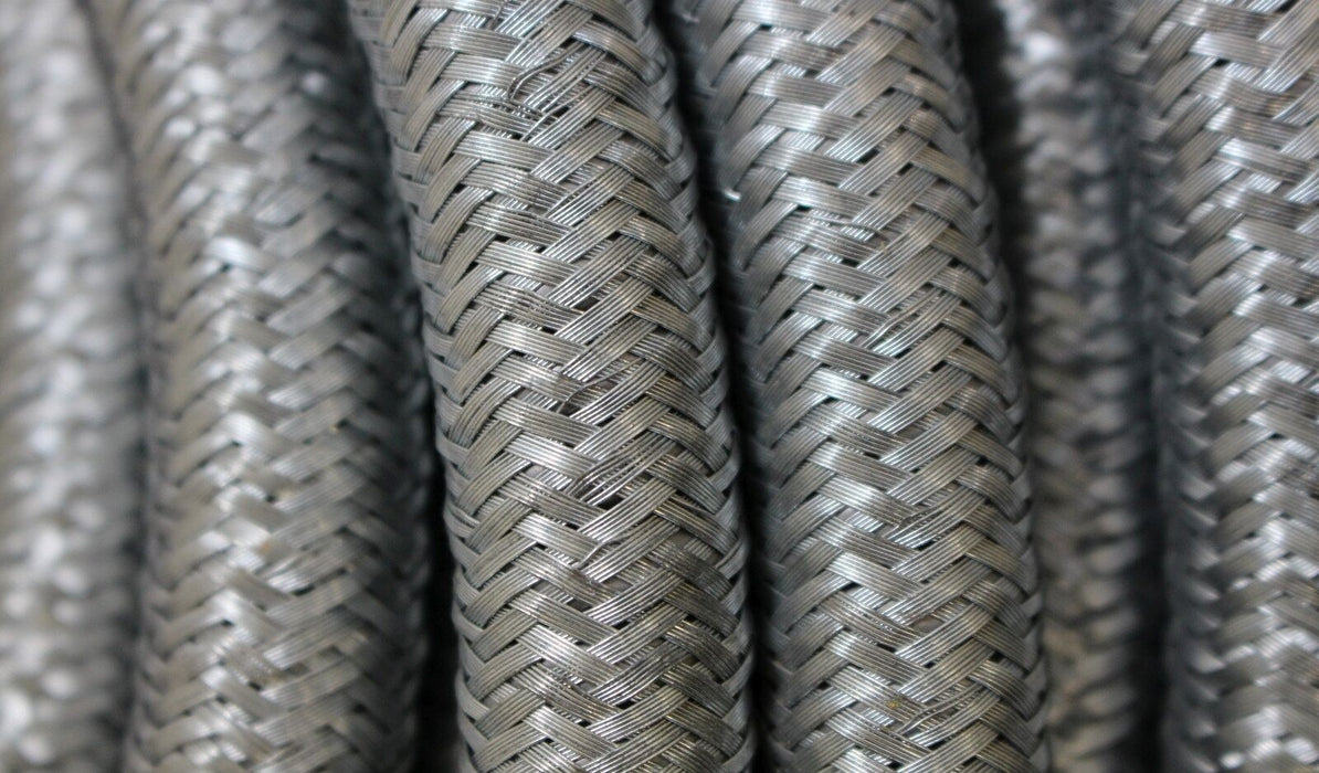 FLEXA 50m Metallschutzschlauch SPR-PVC-EDU-AS AD17 12x17mm flüssigkeitsdicht Her