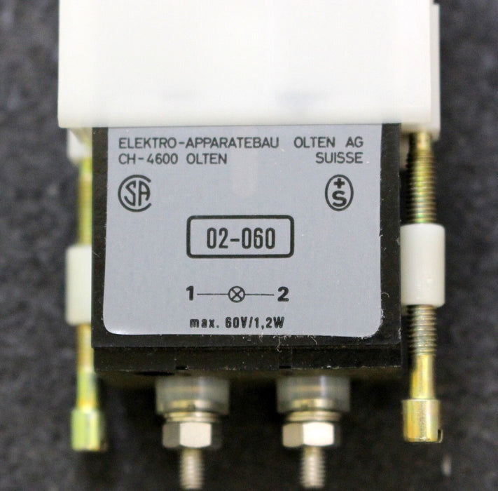 ELEKTRO APPARATEBAU OLTEN Leuchtdrucktaster LQ TUU 02060 - 60V - 1,2W - Weiss