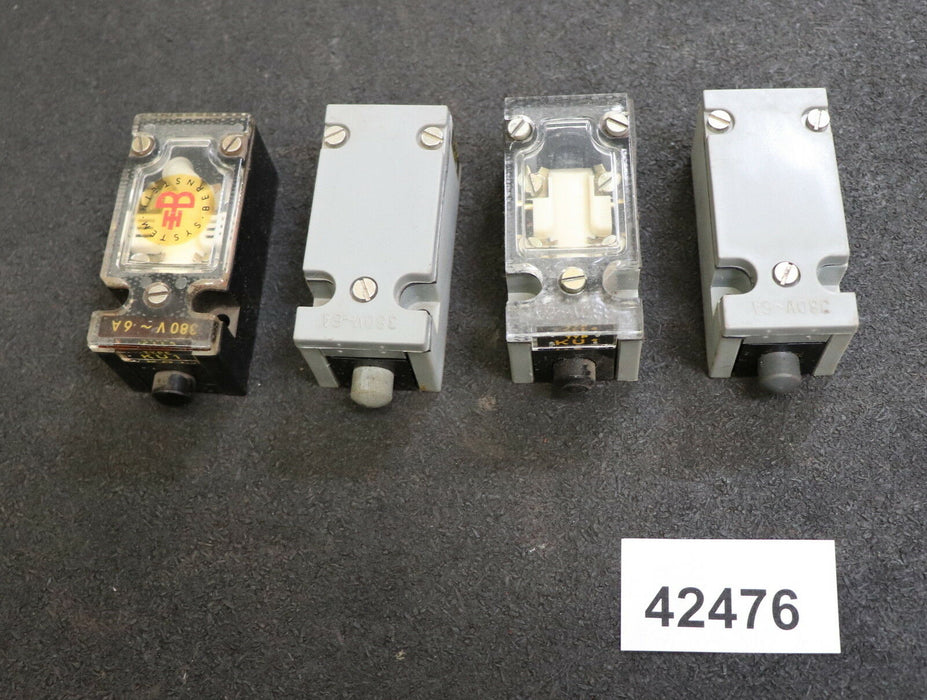 ROBOTRON DDR 4 Stück Endbegrenzungsschalter Mikroschalter Taster KU1 380V 6A