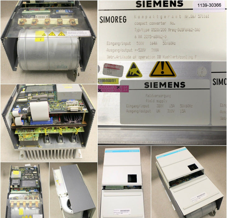 SIEMENS SIMOREG-K 6RA2275-6GV62-0 30A 16KW - GENERALÜBERHOLT - Kompaktgerät