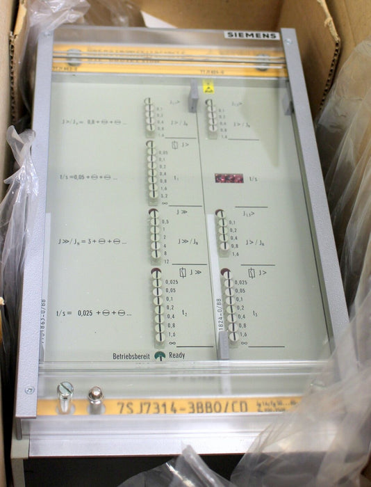 SIEMENS unabhängiger Überstromzeitschutz 7SJ7314-3BB0 - 250VDC - 1A -