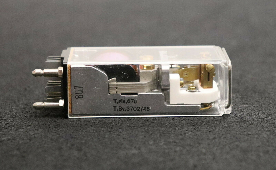 SIEMENS Kleinpolrelais T.rls 67u T.Bv.3702/46 P1-Kappe 8R12 Spule 3000/46