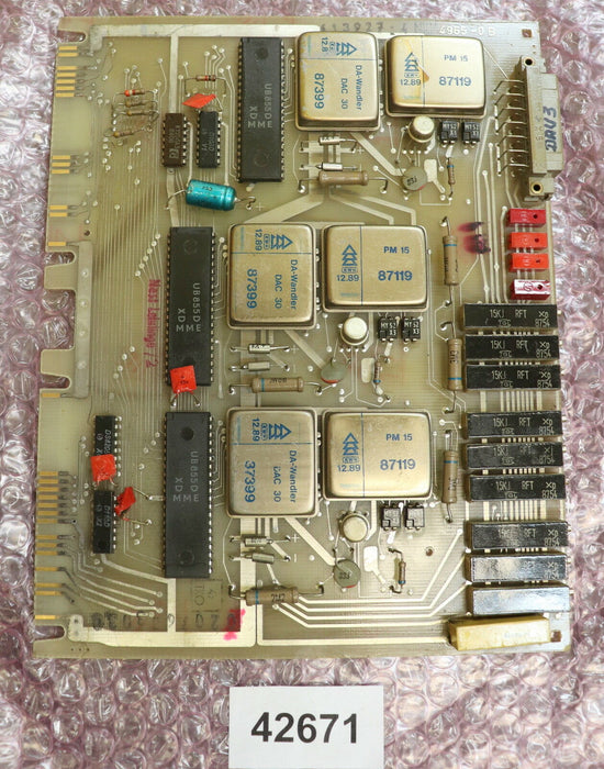 VEB NUMERIK Board 413927-4 NKM 4965-0B Bestückung gemäß Bildern gebraucht - ok
