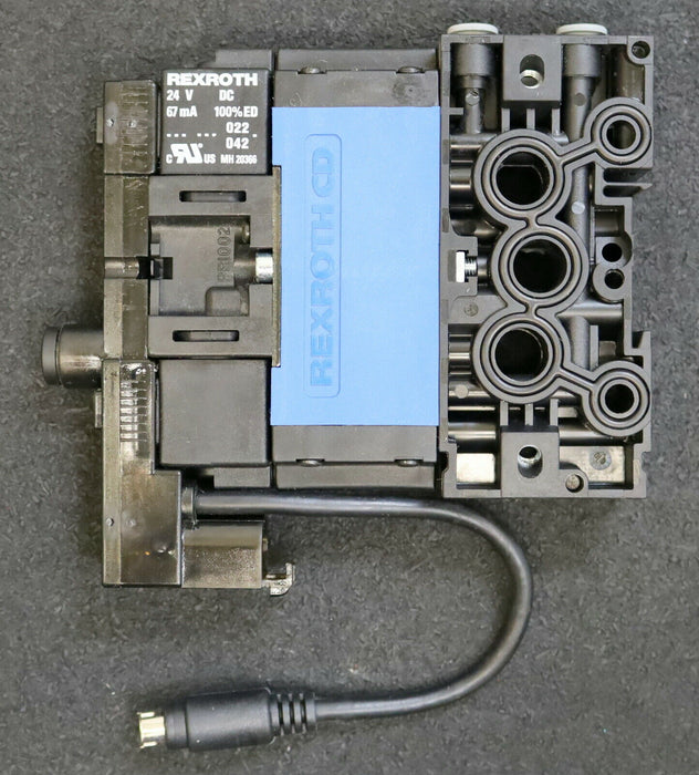REXROTH Ventil valve MH 20366 PRI002 8985121..2 24VDC 67mA 100% ED Farbe blau