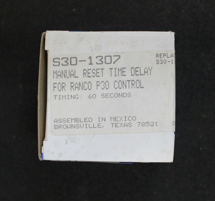 RANCO Zeitverzögerungsschalter S30-1307-070 60 Sekunden Time Delay Switch