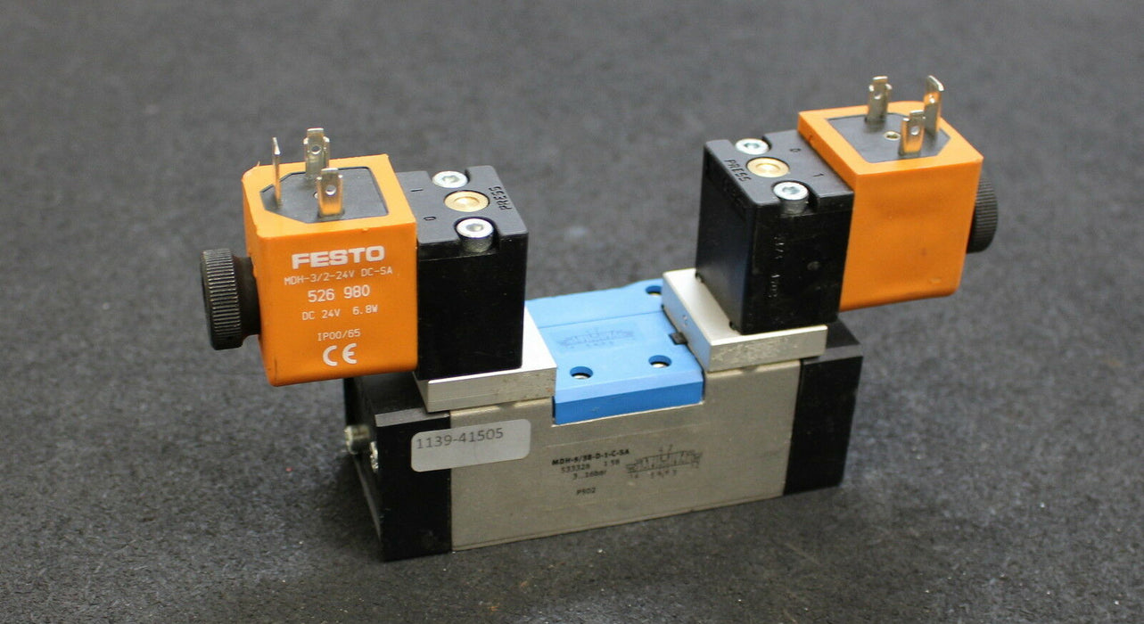 FESTO Pneumatik 5/3-Wegeventil MDH-5/3-D-1-C-SA Artikelnummer 533328 158