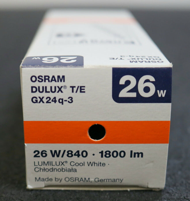 OSRAM 4x Kompakt-Leuchtstofflampe DULUX T/E GX24q-3 26W 1800lm white cool