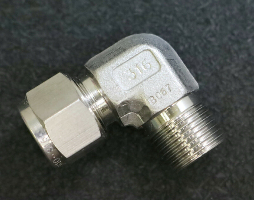 HAM-LET 13x Winkel-Einschraubverschraubung HY-LOK SX2 R-AG Edelstahl unbenutzt