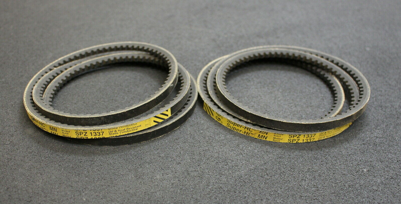 GATES 2 Stück Schmal-Keilriemen gezahnt Super-HC Profil SPZ1337 - unbenutzt