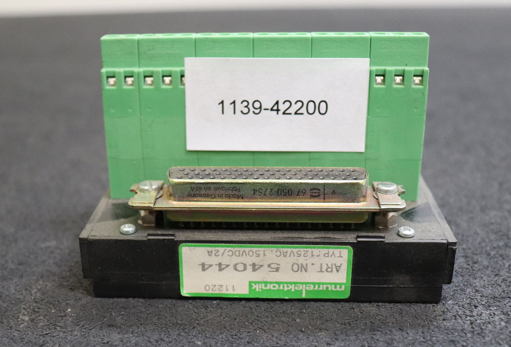 MURR ELEKTRONIK Übergabebaustein SV-SUB D 50 Buchsen 125VAC 150VDC 2A
