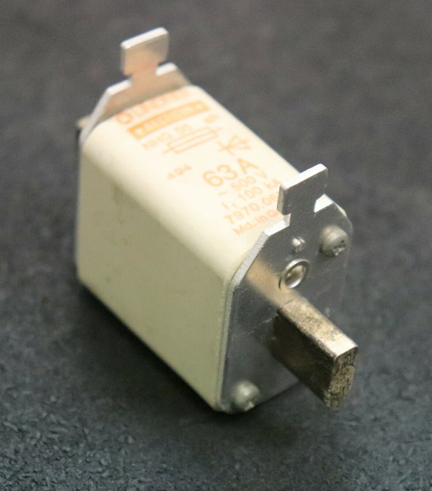 LINDNER RECTICUR 3x Sicherungseinsatz fuse-link 7970.06325 63A 500V NHG 00