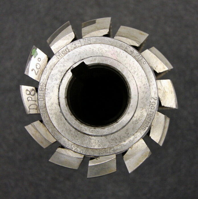 ESKA Stollenwälzfräser involute spline hob m=3,175mm 20° Ø90x150xØ32mm 2gg.Re.