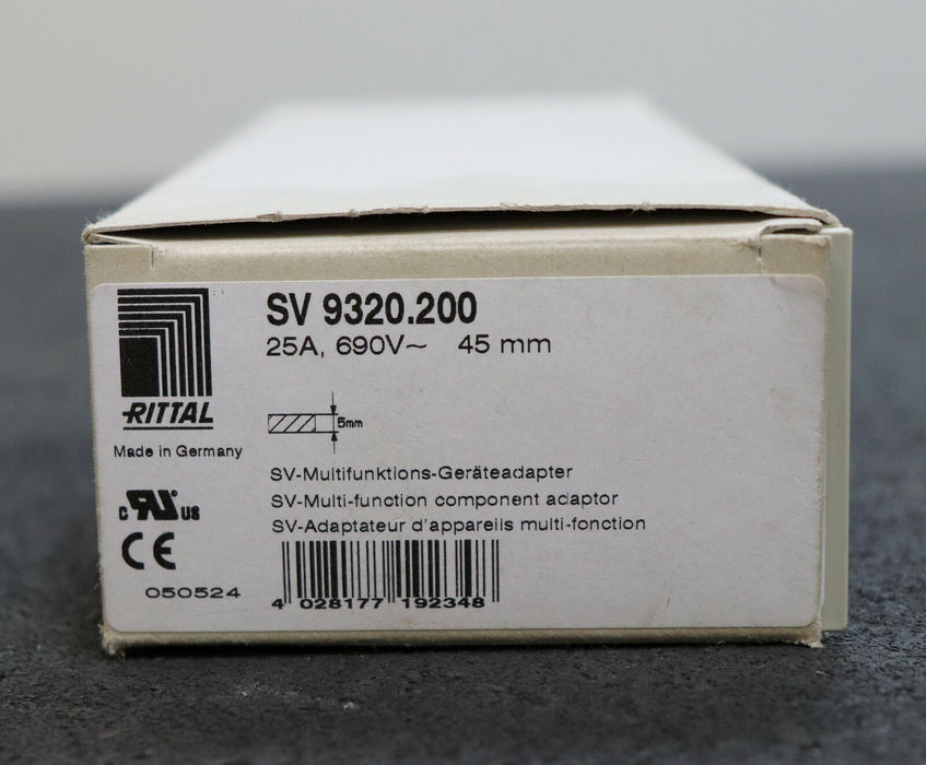 RITTAL SV-Multifunktions-Geräteadapter SV 9320.200 Bemessungsstrom In=25A 690VAC