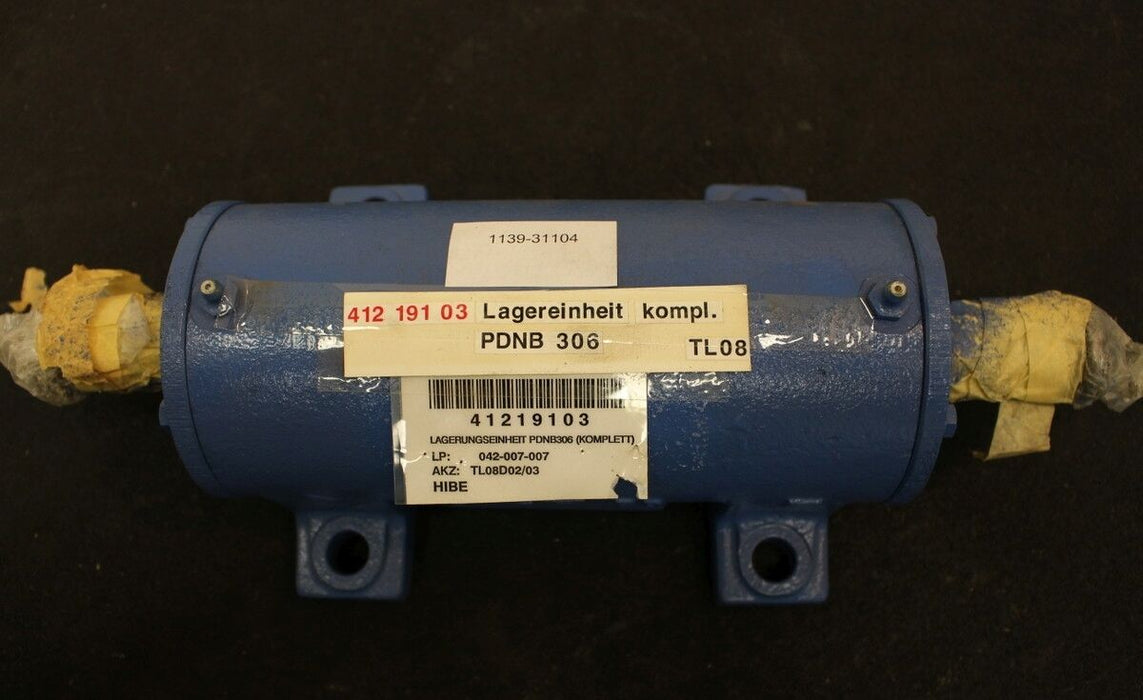 SKF Lagerungseinheit PDNB 306 komplett mit Zweilagergehäuse PDN306, Lager+Welle